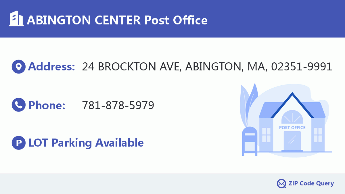 Post Office:ABINGTON CENTER
