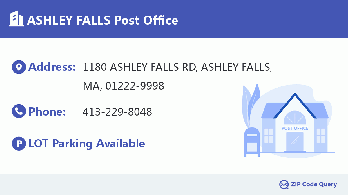 Post Office:ASHLEY FALLS