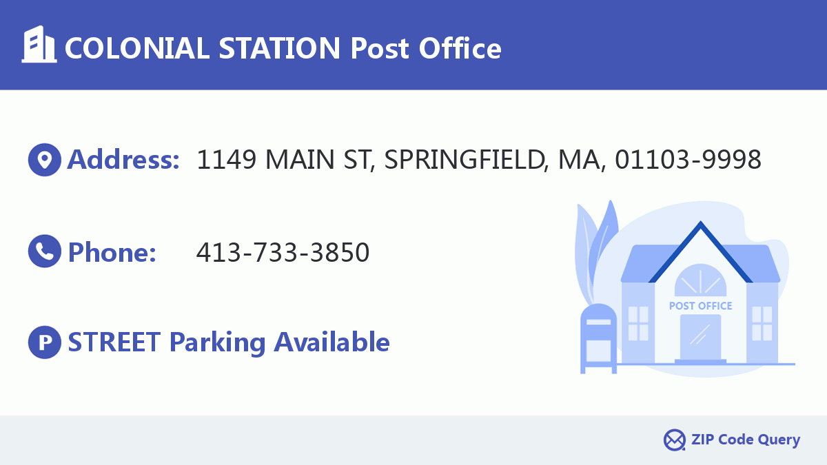 Post Office:COLONIAL STATION