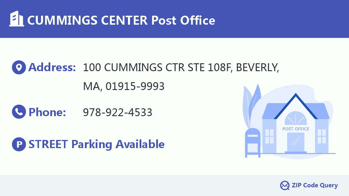 Post Office:CUMMINGS CENTER