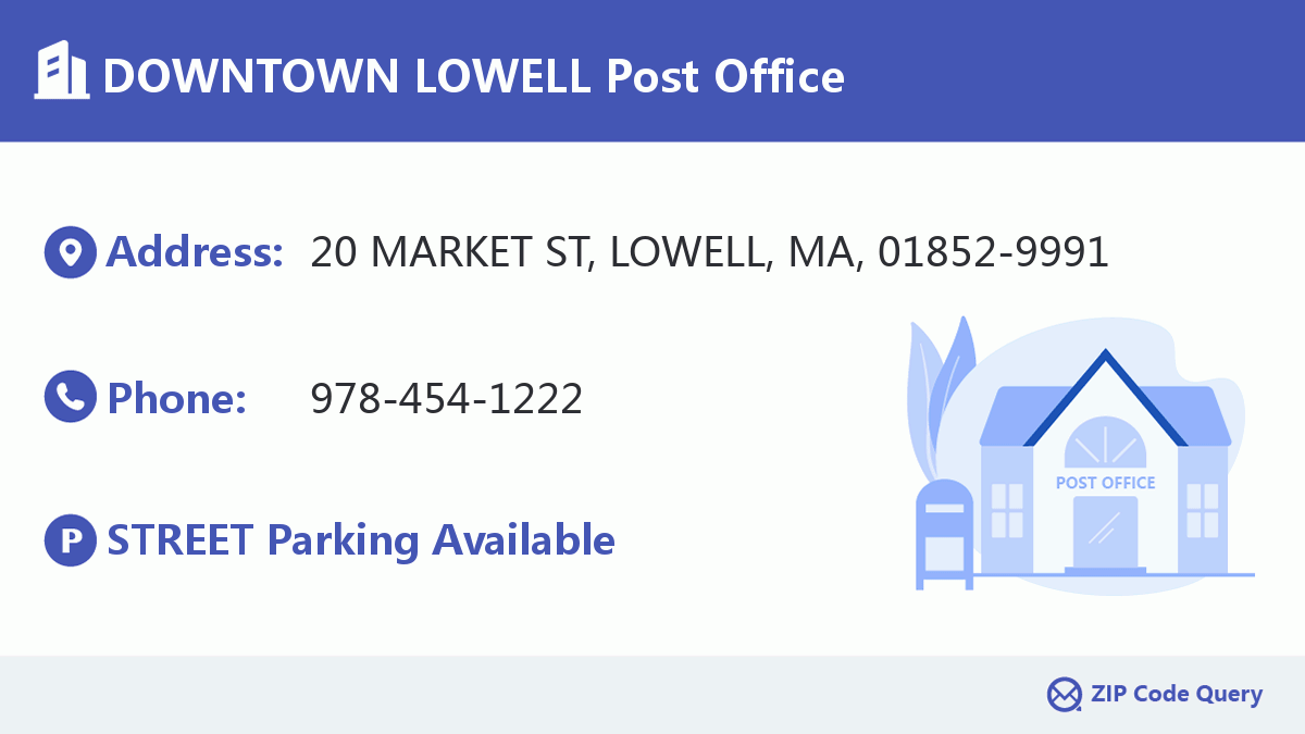 Post Office:DOWNTOWN LOWELL