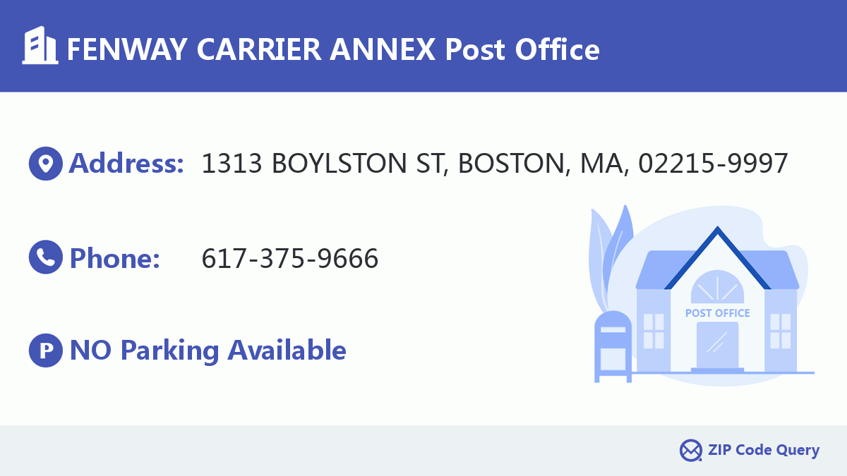 Post Office:FENWAY CARRIER ANNEX