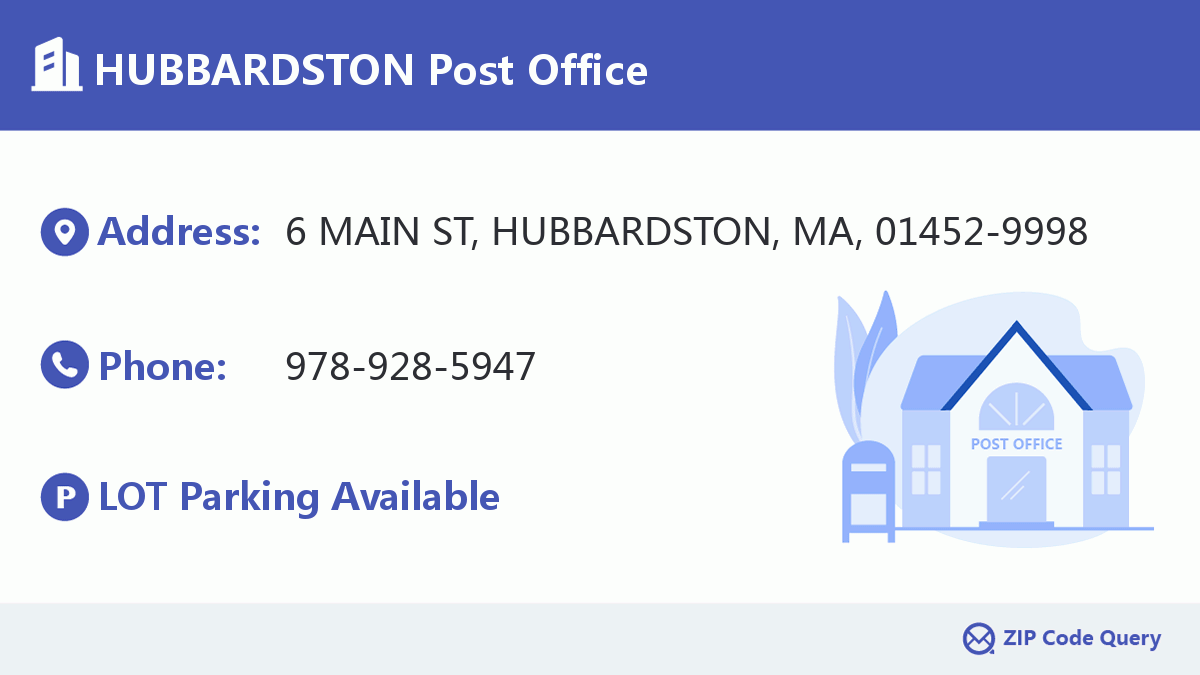Post Office:HUBBARDSTON