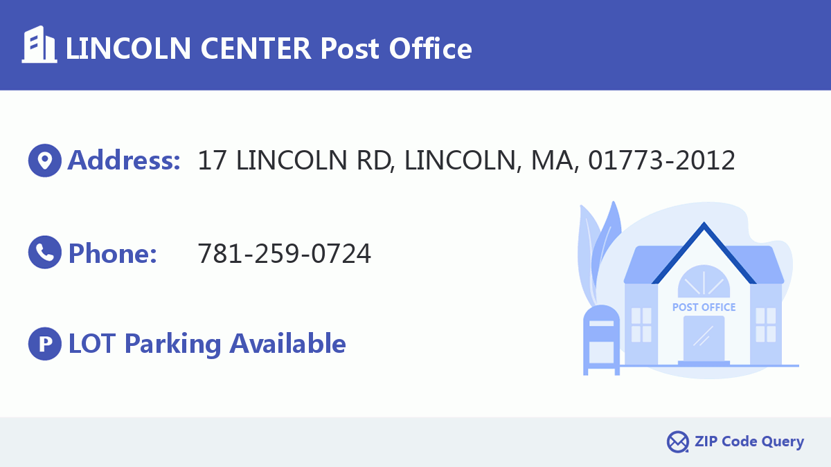 Post Office:LINCOLN CENTER