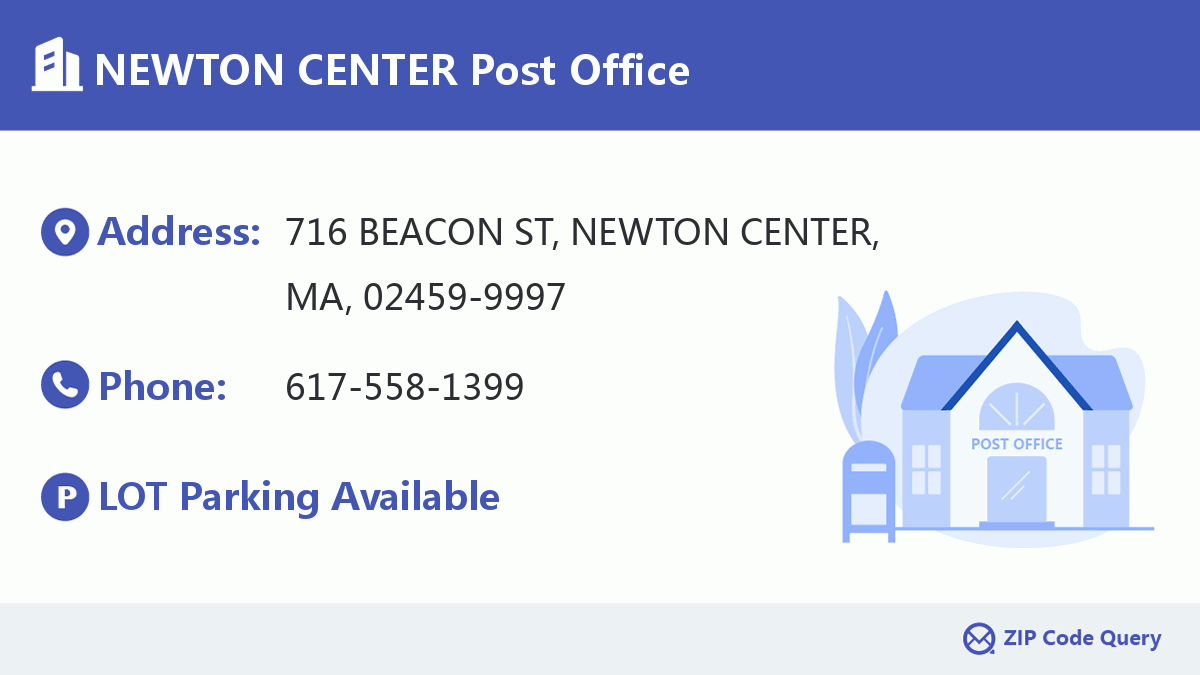Post Office:NEWTON CENTER