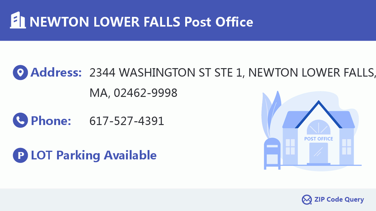 Post Office:NEWTON LOWER FALLS