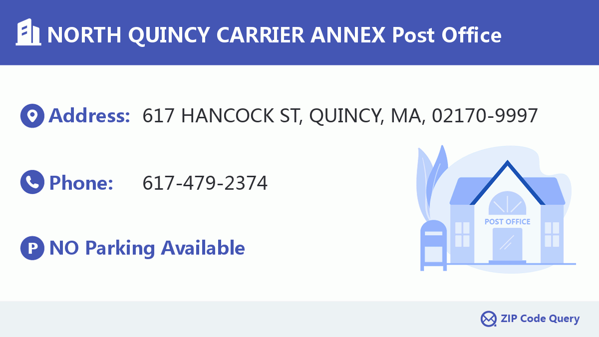 Post Office:NORTH QUINCY CARRIER ANNEX