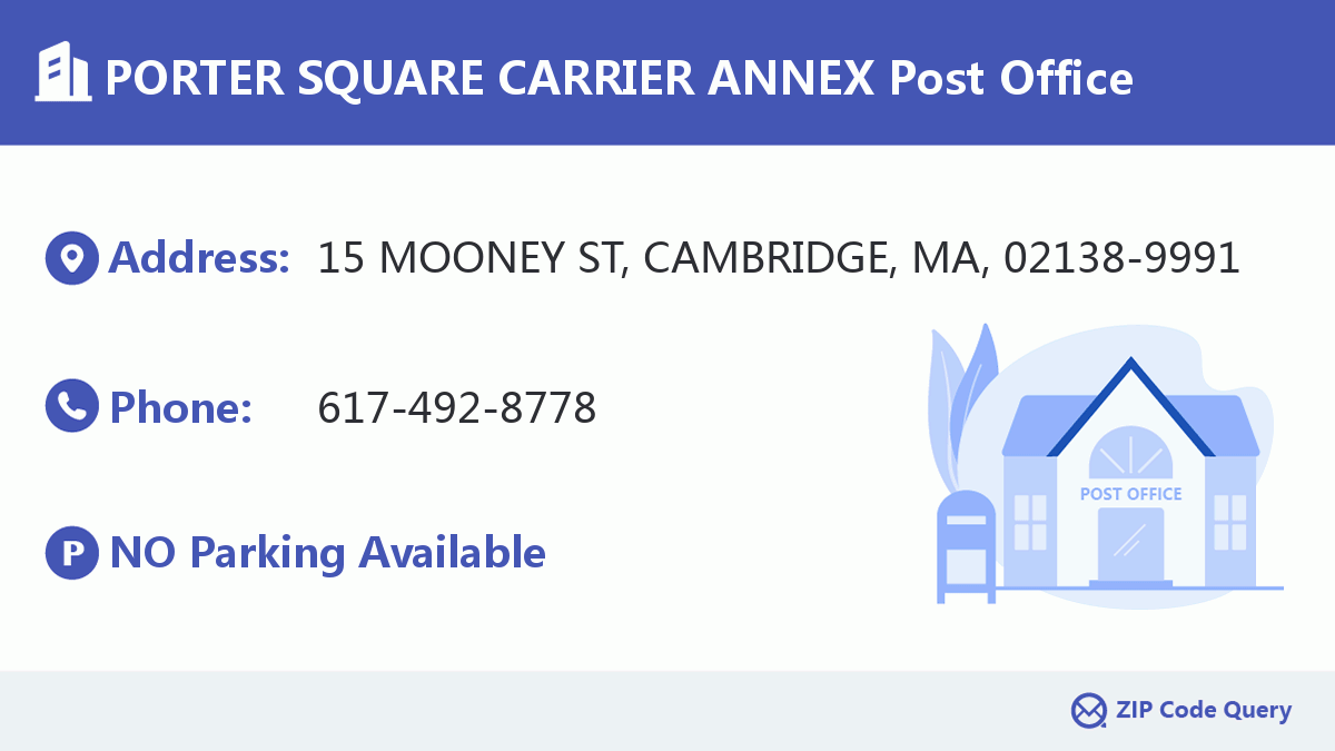 Post Office:PORTER SQUARE CARRIER ANNEX