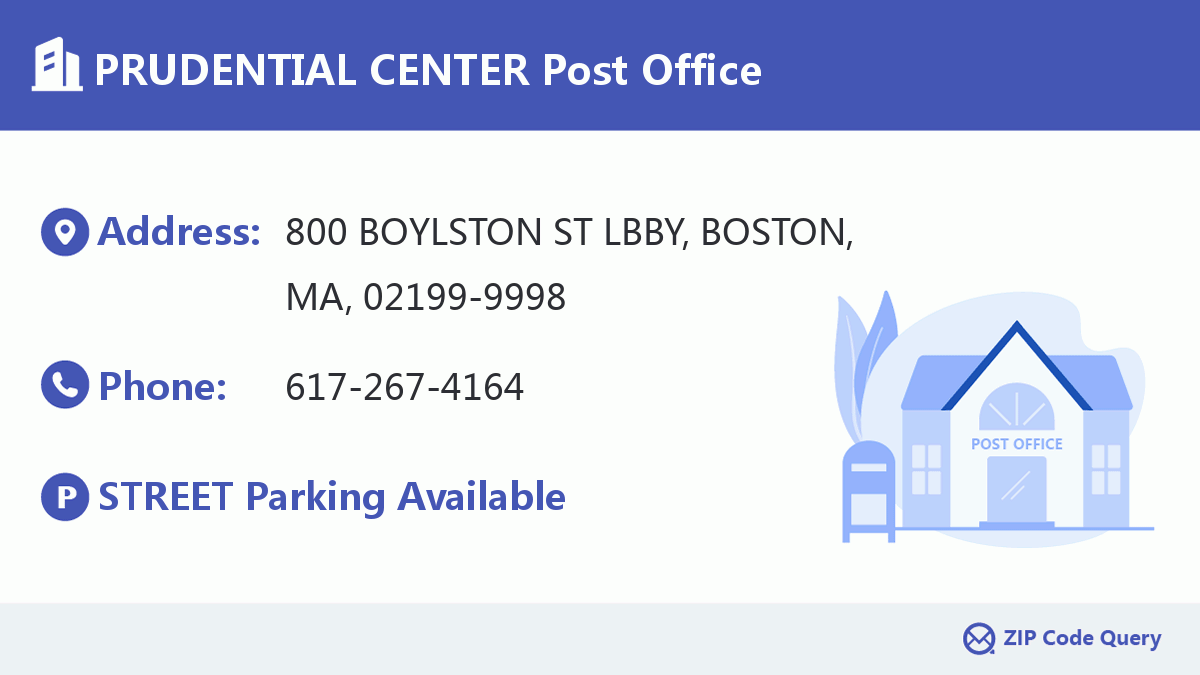 Post Office:PRUDENTIAL CENTER