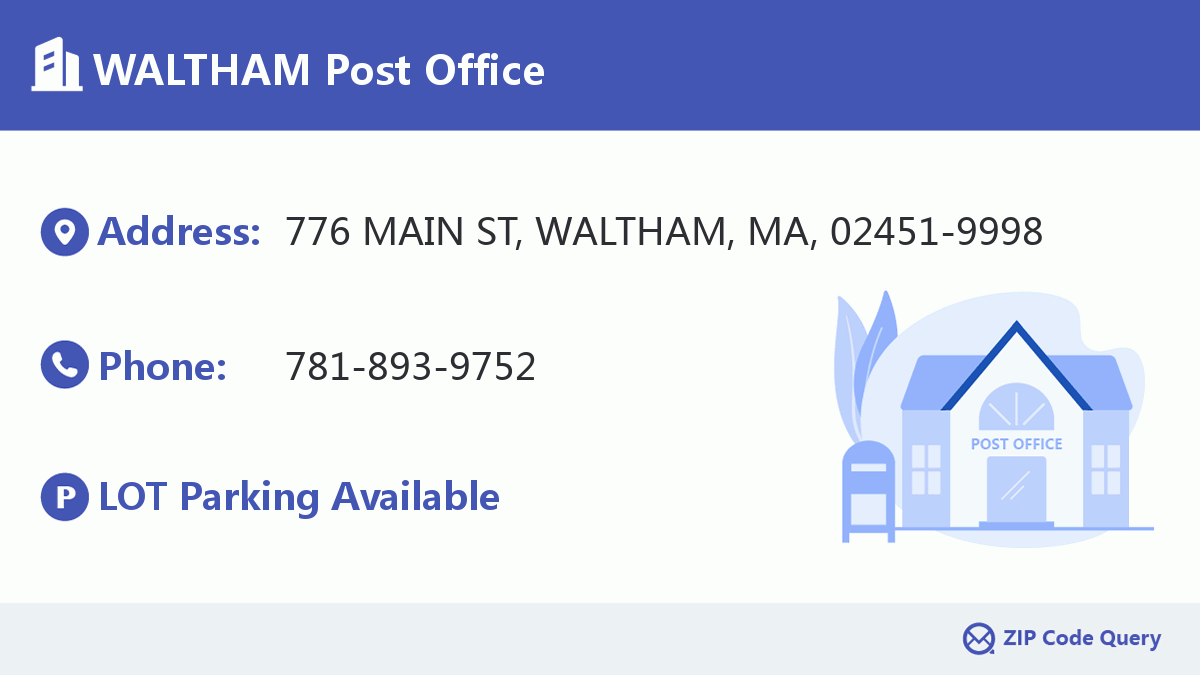 Post Office:WALTHAM