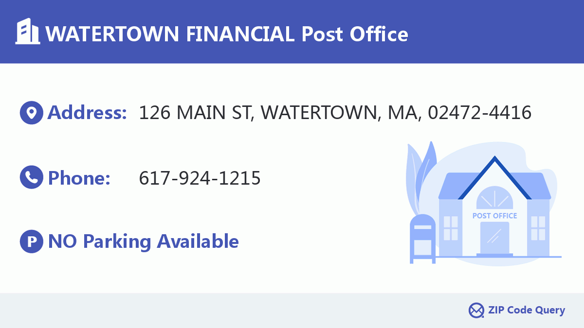 Post Office:WATERTOWN FINANCIAL
