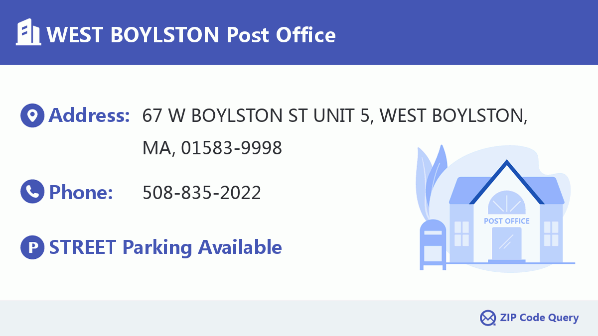 Post Office:WEST BOYLSTON