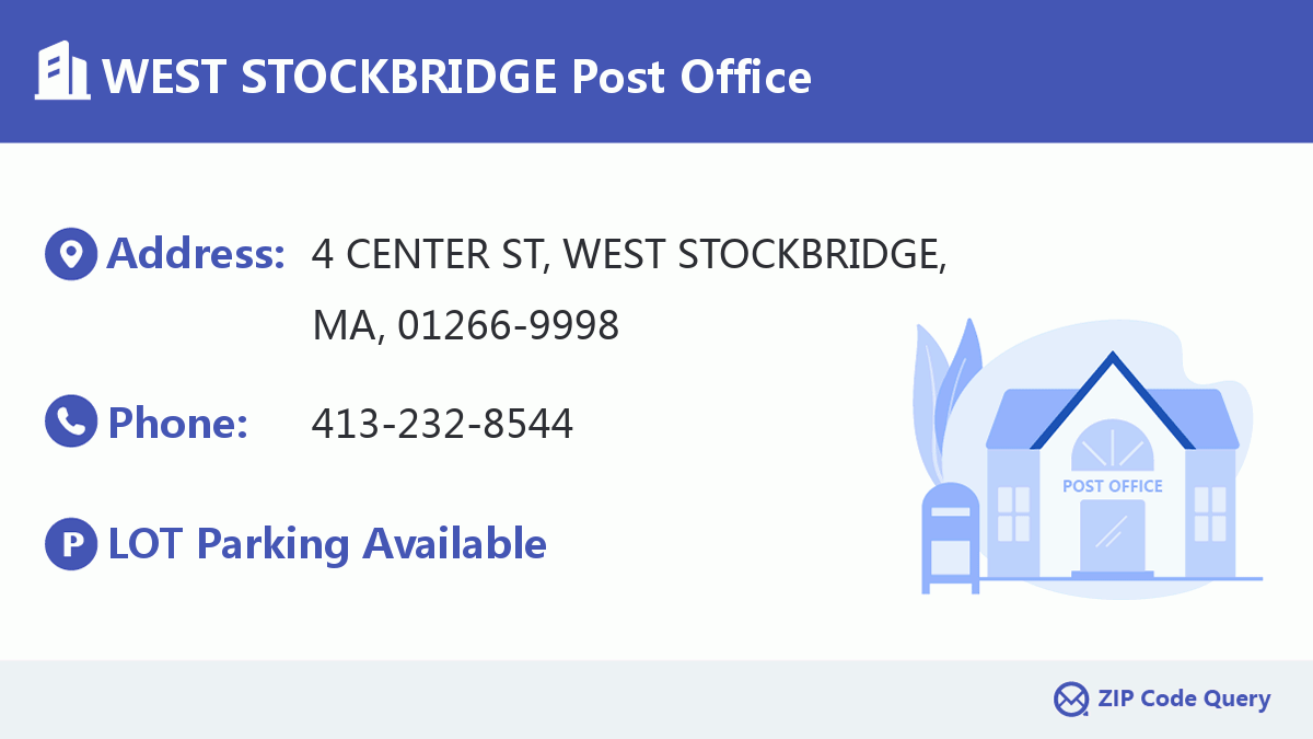 Post Office:WEST STOCKBRIDGE